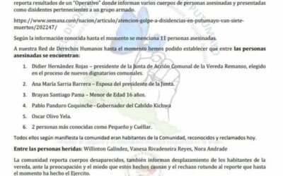 Denuncia de la comunidad
